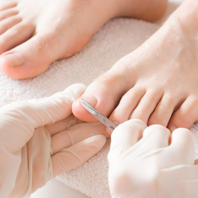 Pánská pedikúra relax +peeling