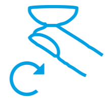 opakovaná aplikace kontaktních čoček