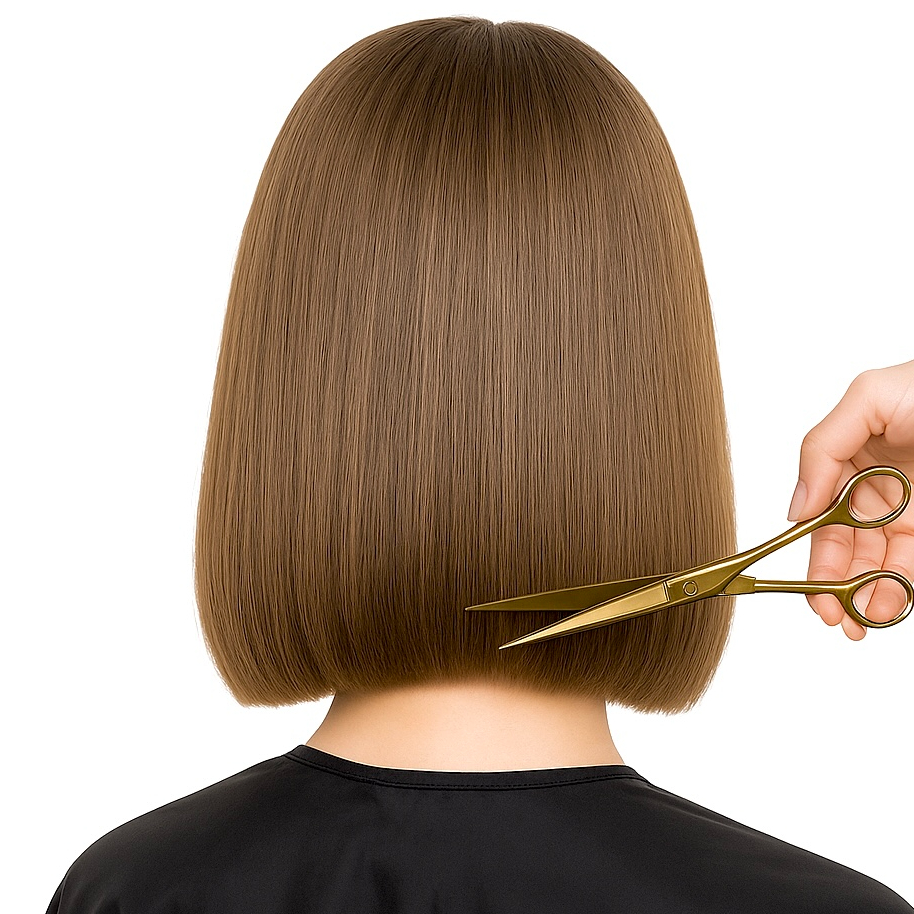 Dámský střih - polodlouhé vlasy(délka k ramenům)