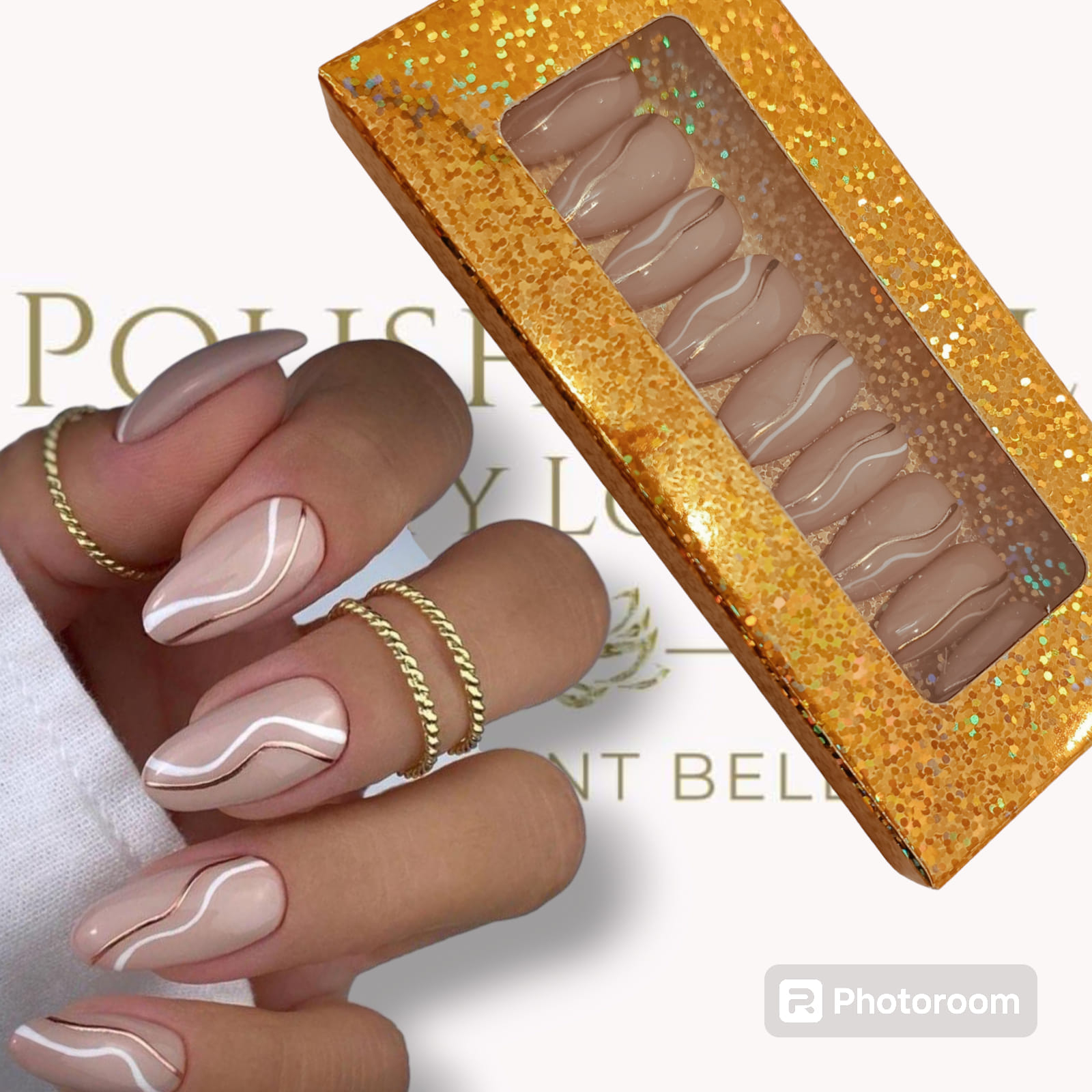 Press on nails unis sur mesure