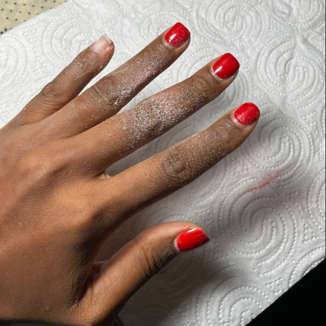 Une dépose du gel et du gel X