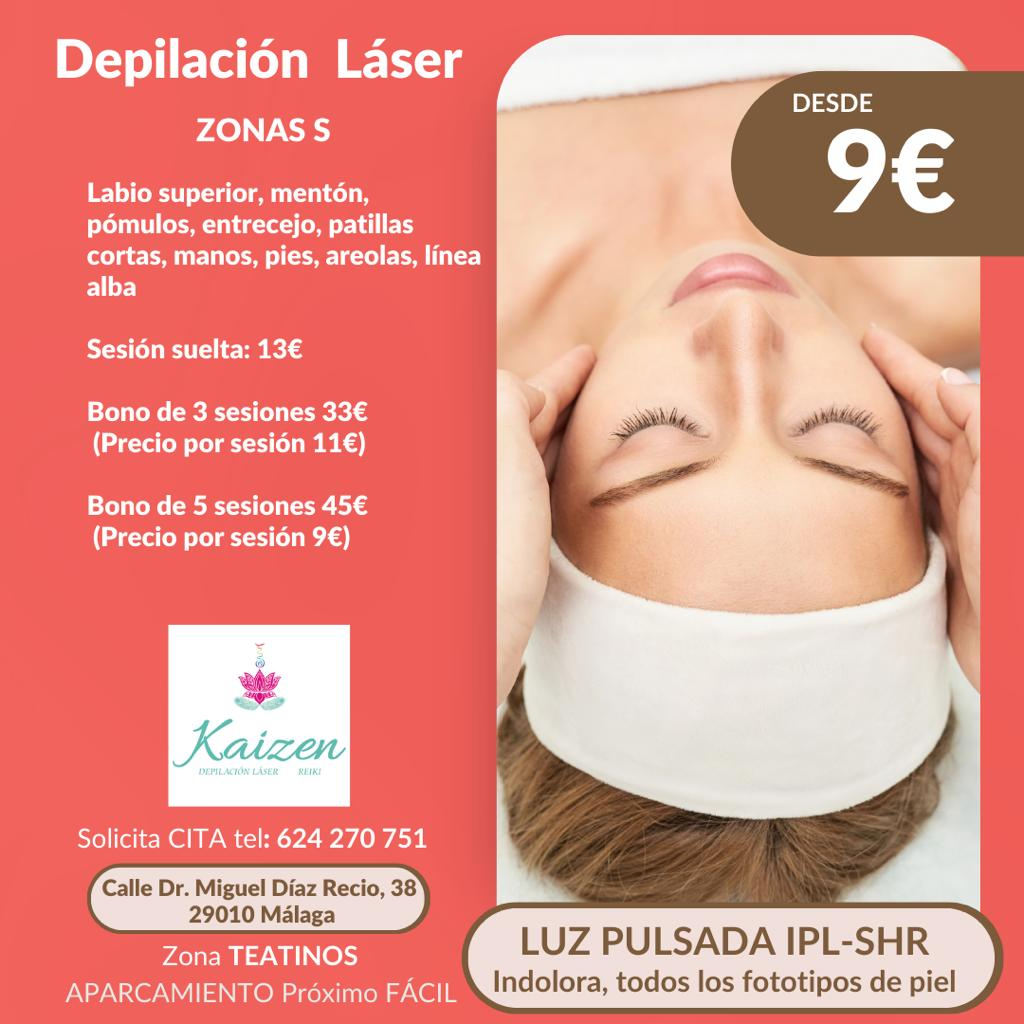 Bono 3 se. Depilación Zona S
