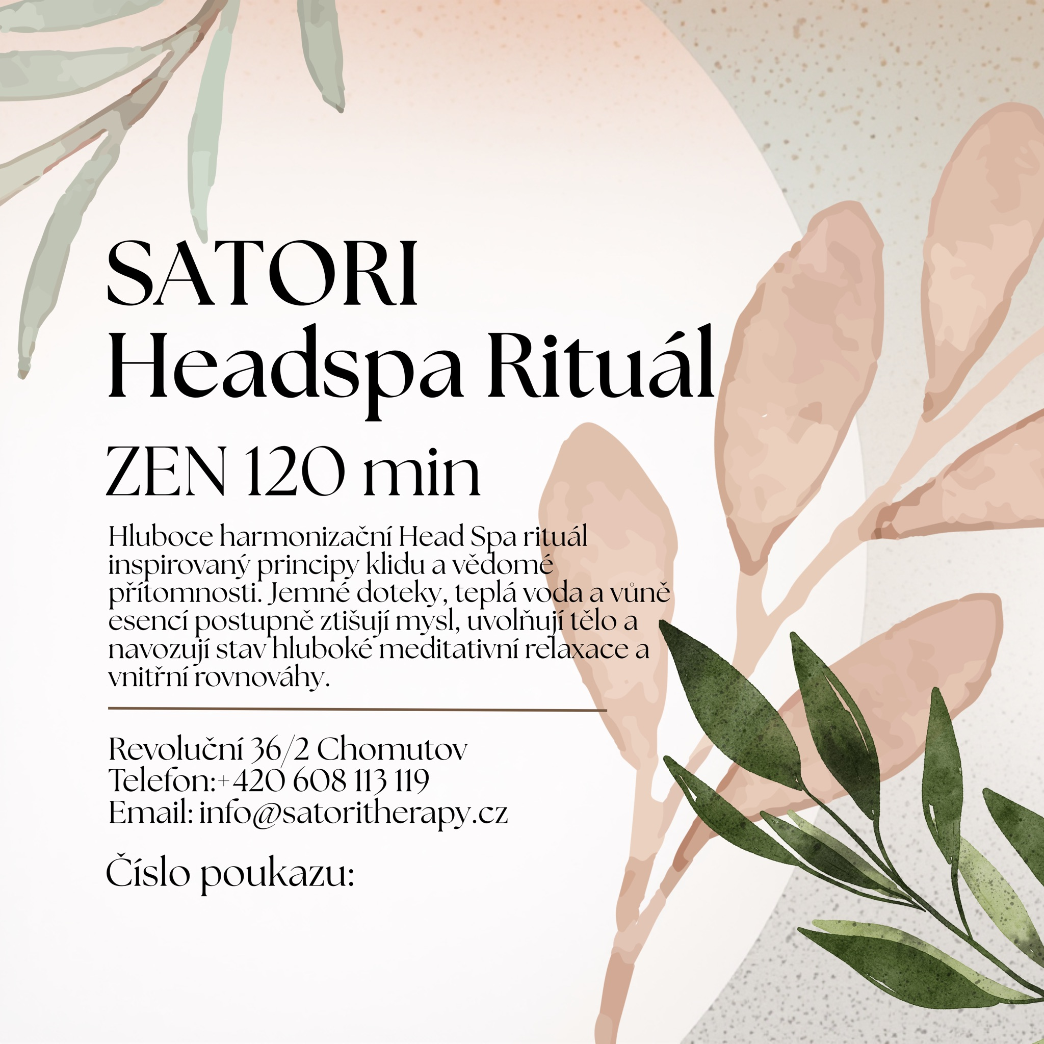Mám dárkový poukaz- ZEN 120 min