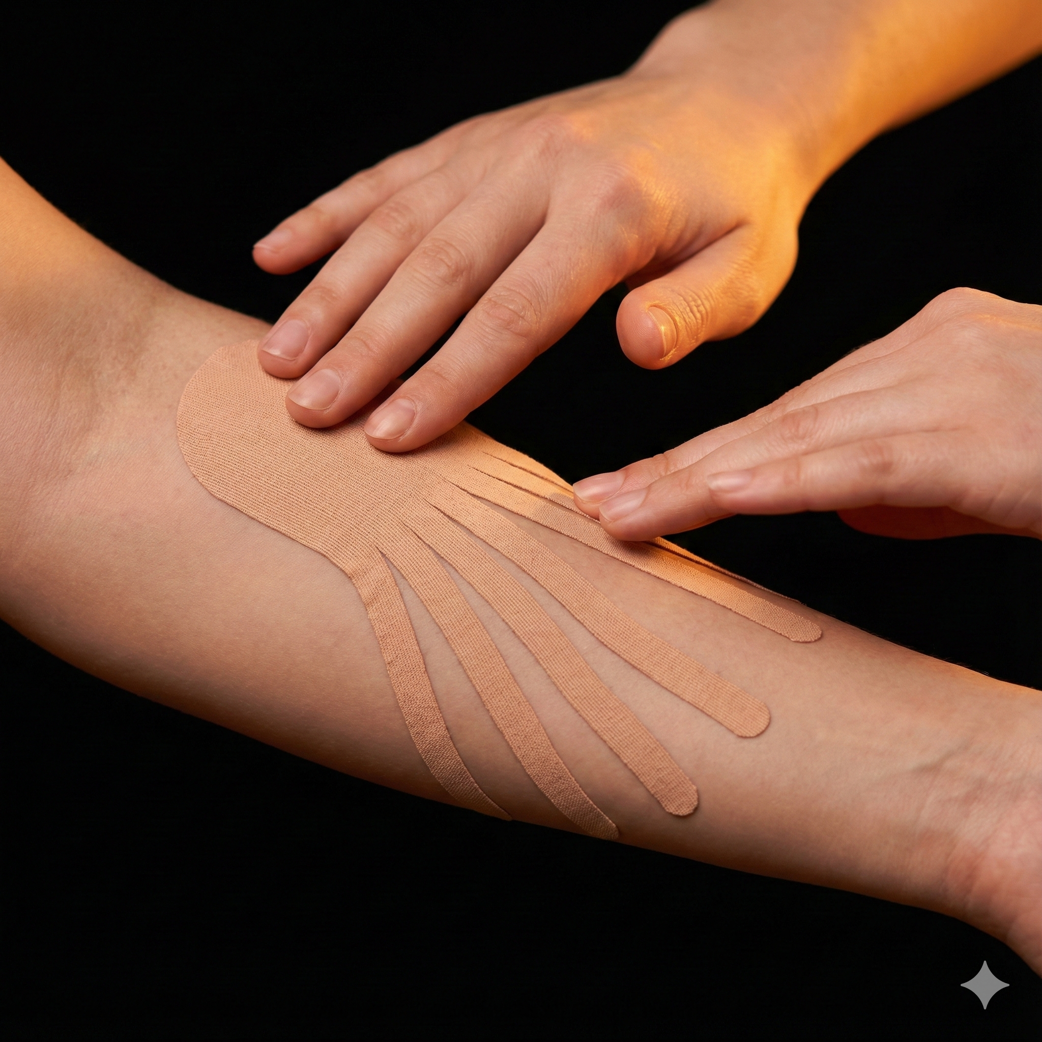 Lymfotaping horní končetiny segmentově