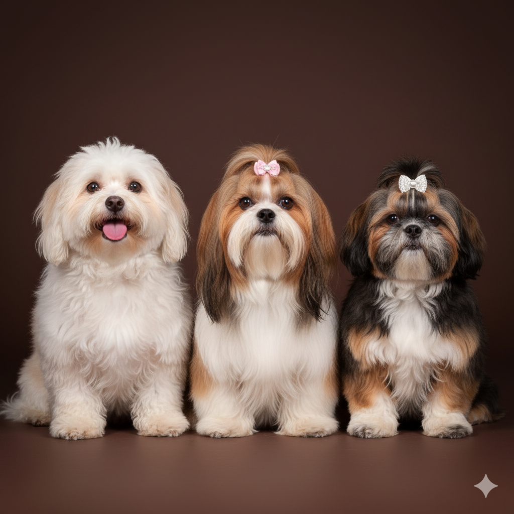 Shih Tzu/ Bichón havanero/ Lhasa Apso (Baño)