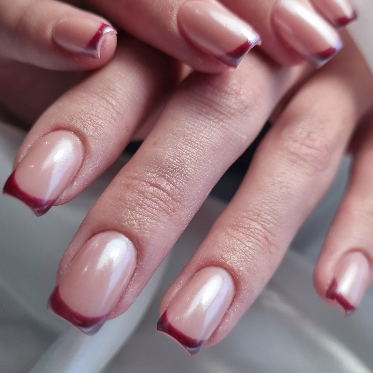Gainage gel sur ongles naturels -french manucure/babyboomer