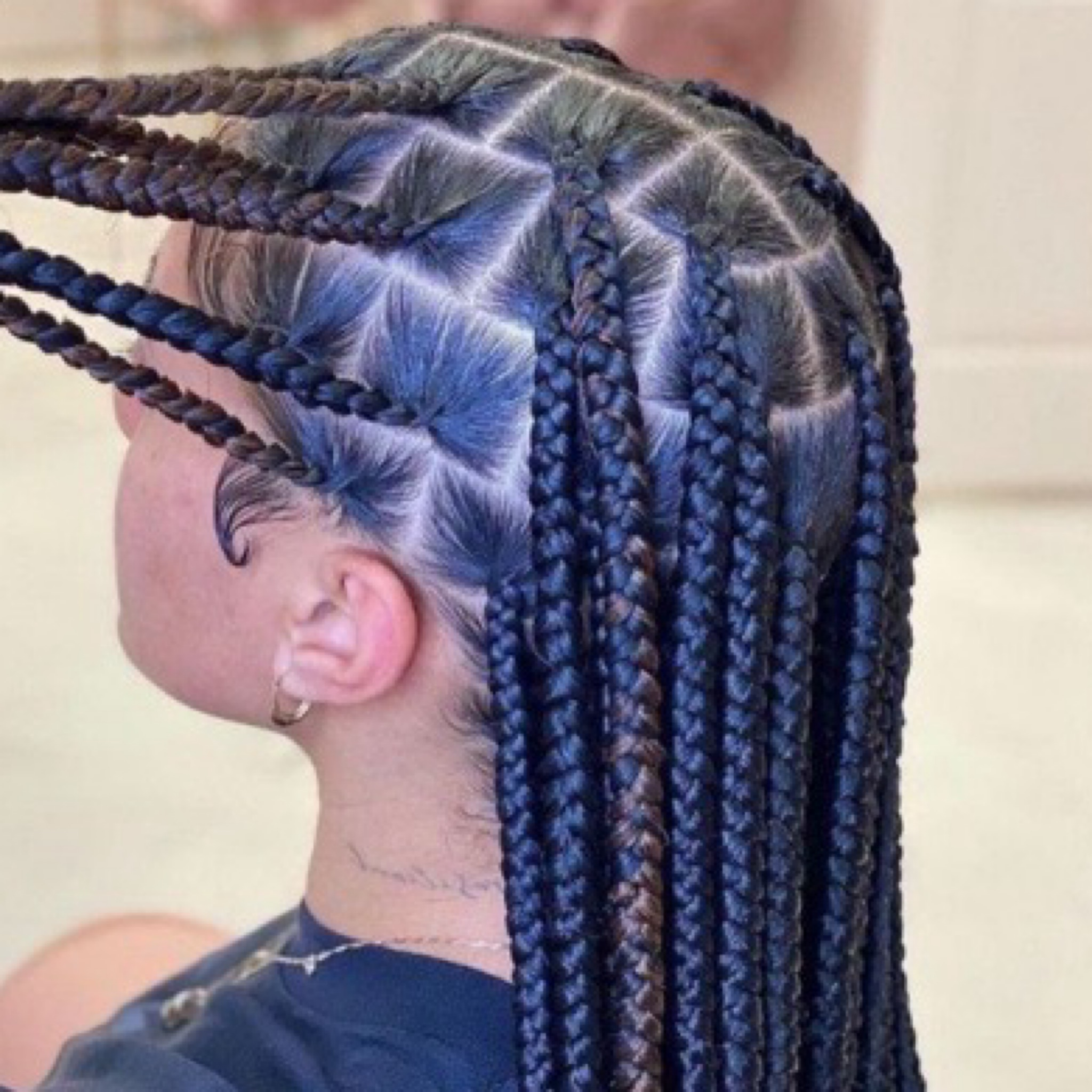 Braids medium/large (mèches comprises)