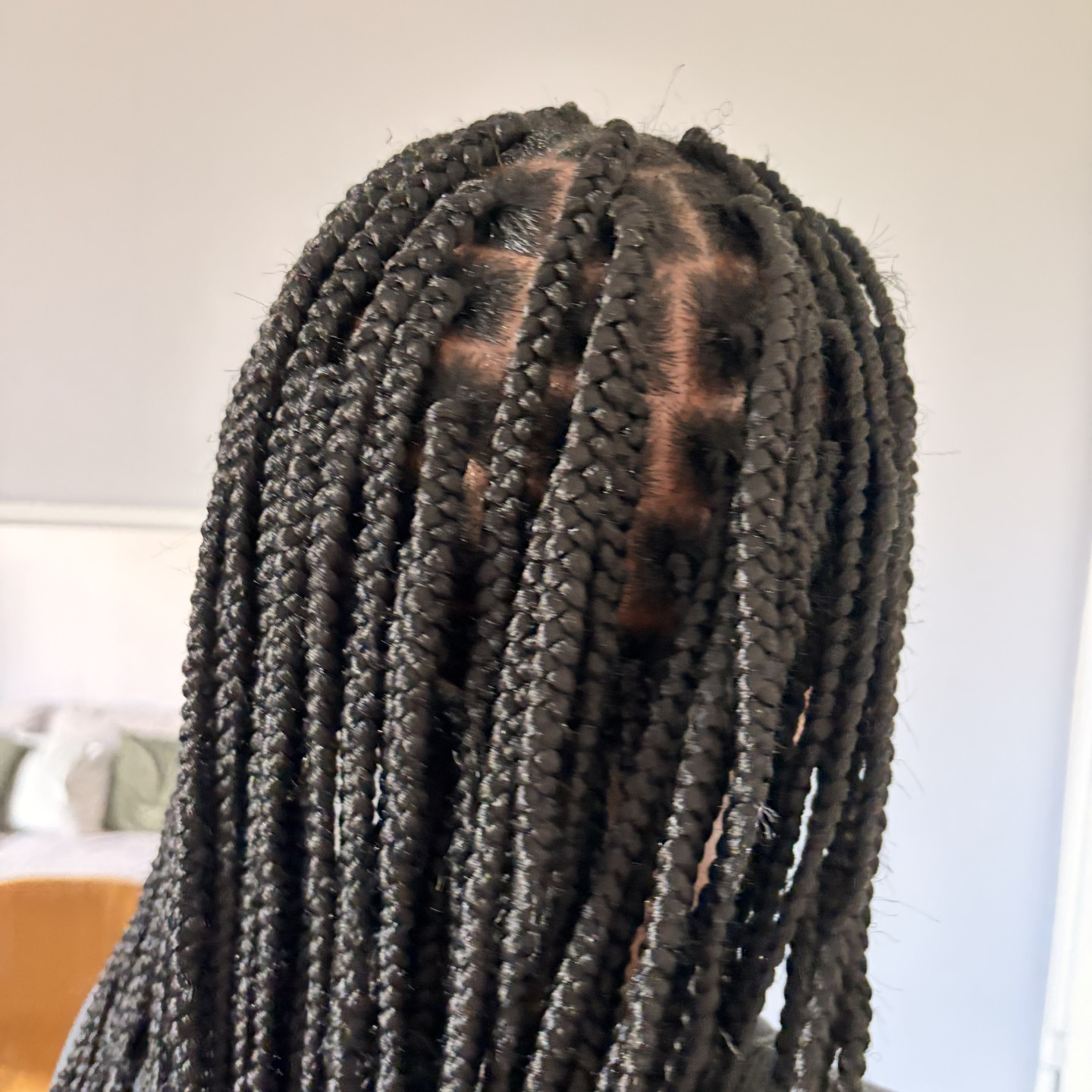 Box braids fesses