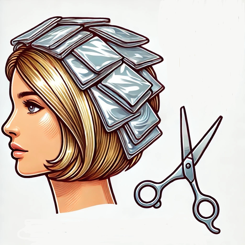 Střih + Melíry (polodlouhé) / Cuts + Hair highlights (semi-long)