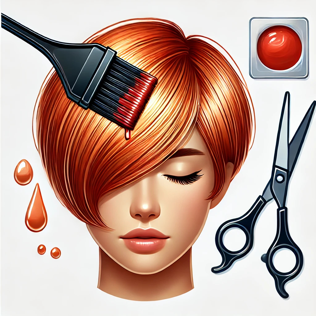 Střih + Barvení vlasů (krátké) / Cut + Hair colouring (short)