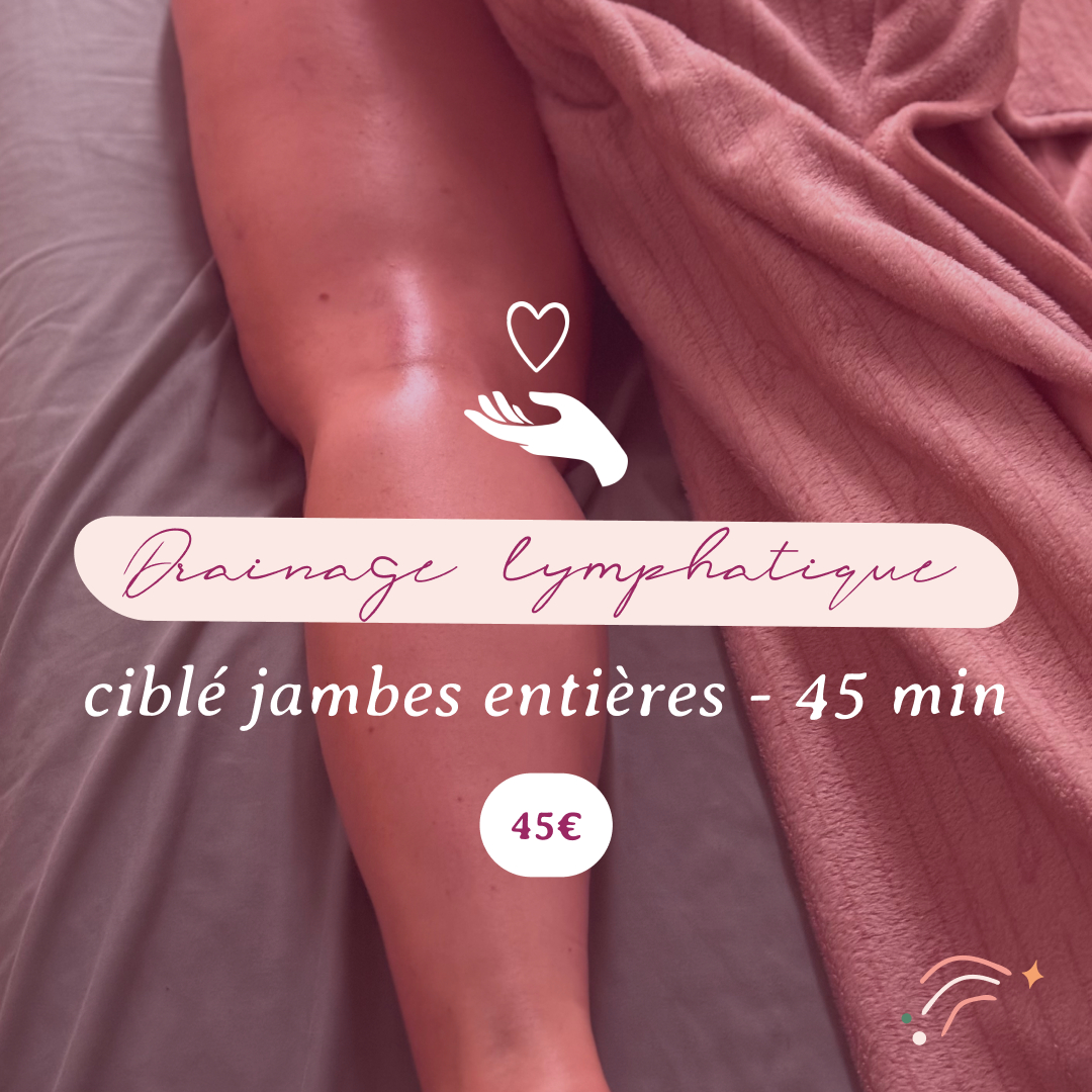 Drainage lymphatique - jambes entières 45 min