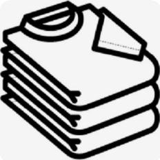 Livraison de linge repassé.*