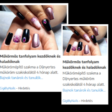 Hirdetés szépségipari képzőhelyeknek a Szalontuning oldalán