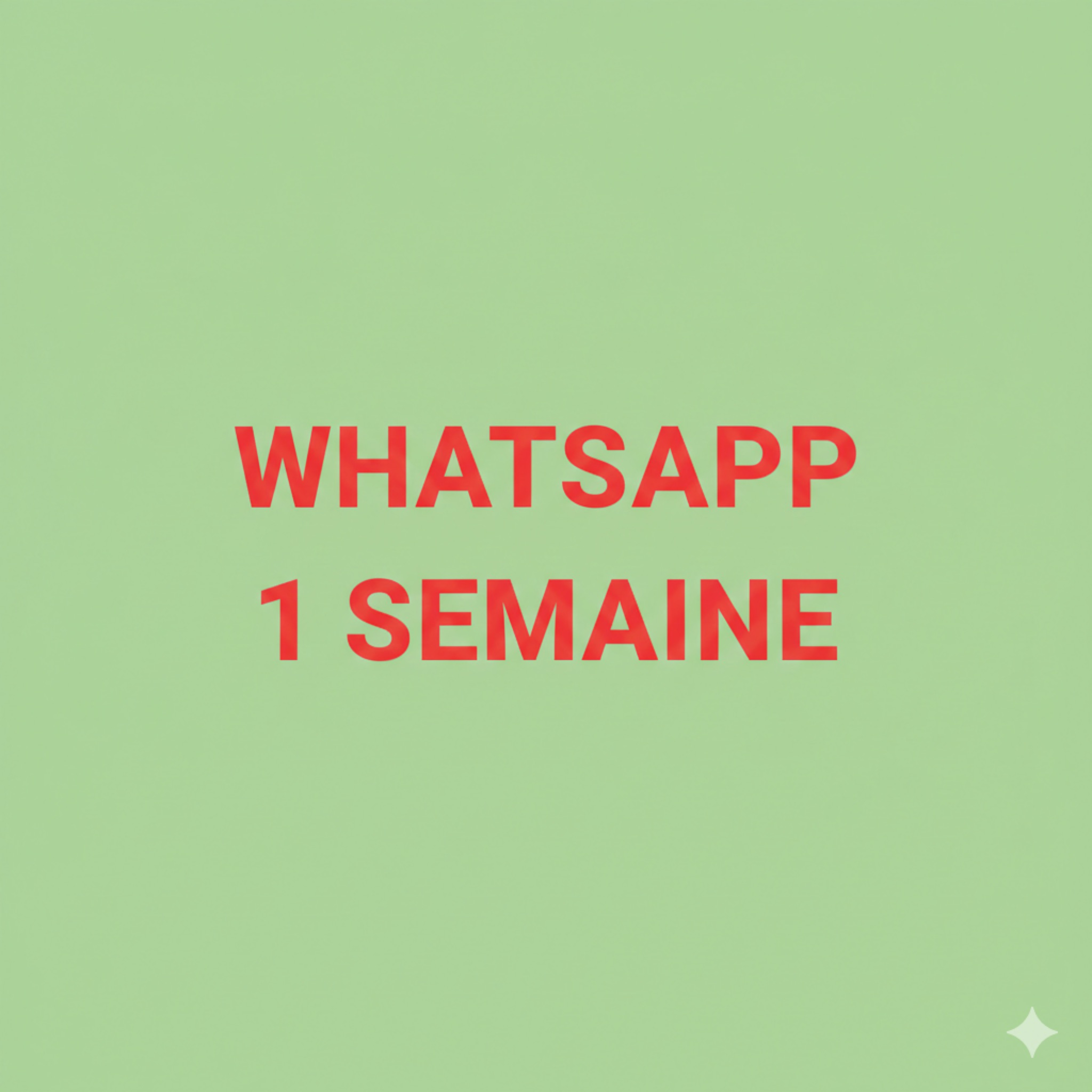 ABONNEMENT À LA SEMAINE SUIVI WHATSAPP 25 euros