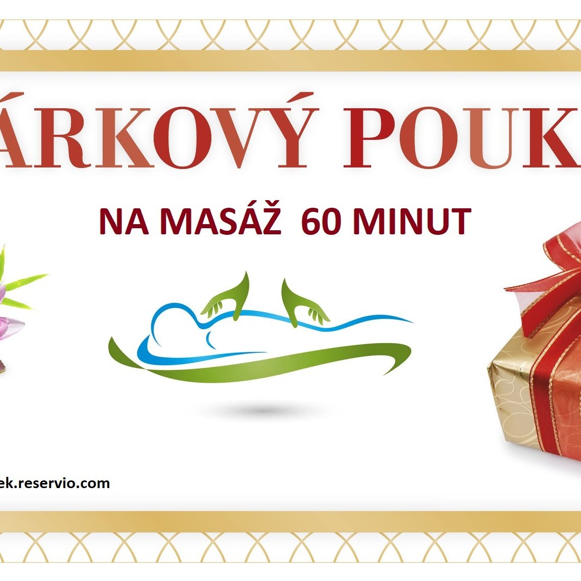 Masáž 60 minut - dárkový poukaz