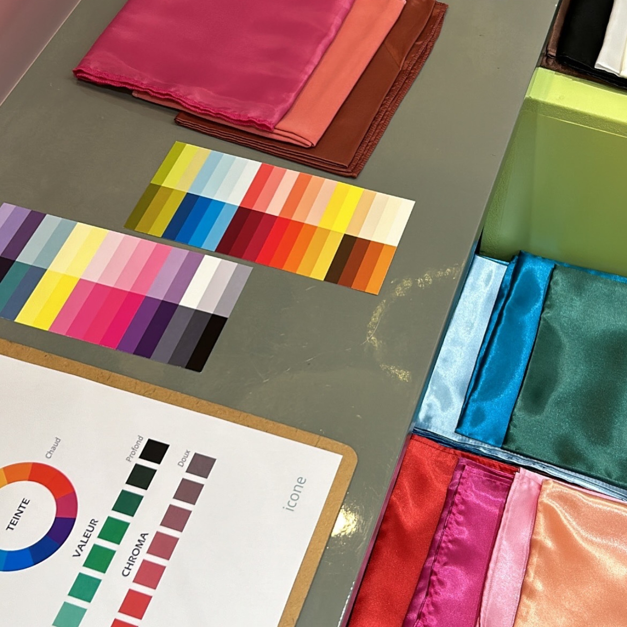Test de colorimétrie en trio / méthode des 12 saisons
