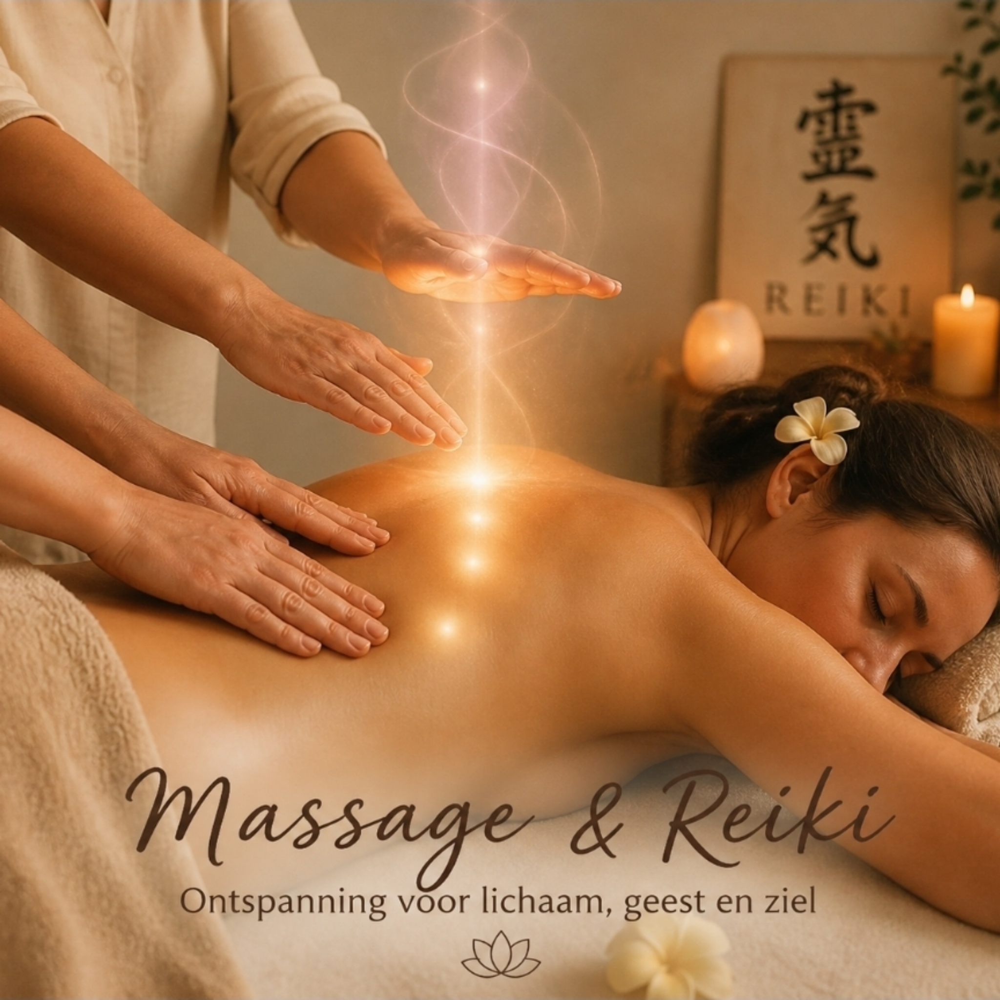Combi Reiki + massage WOMEN juni 20% korting