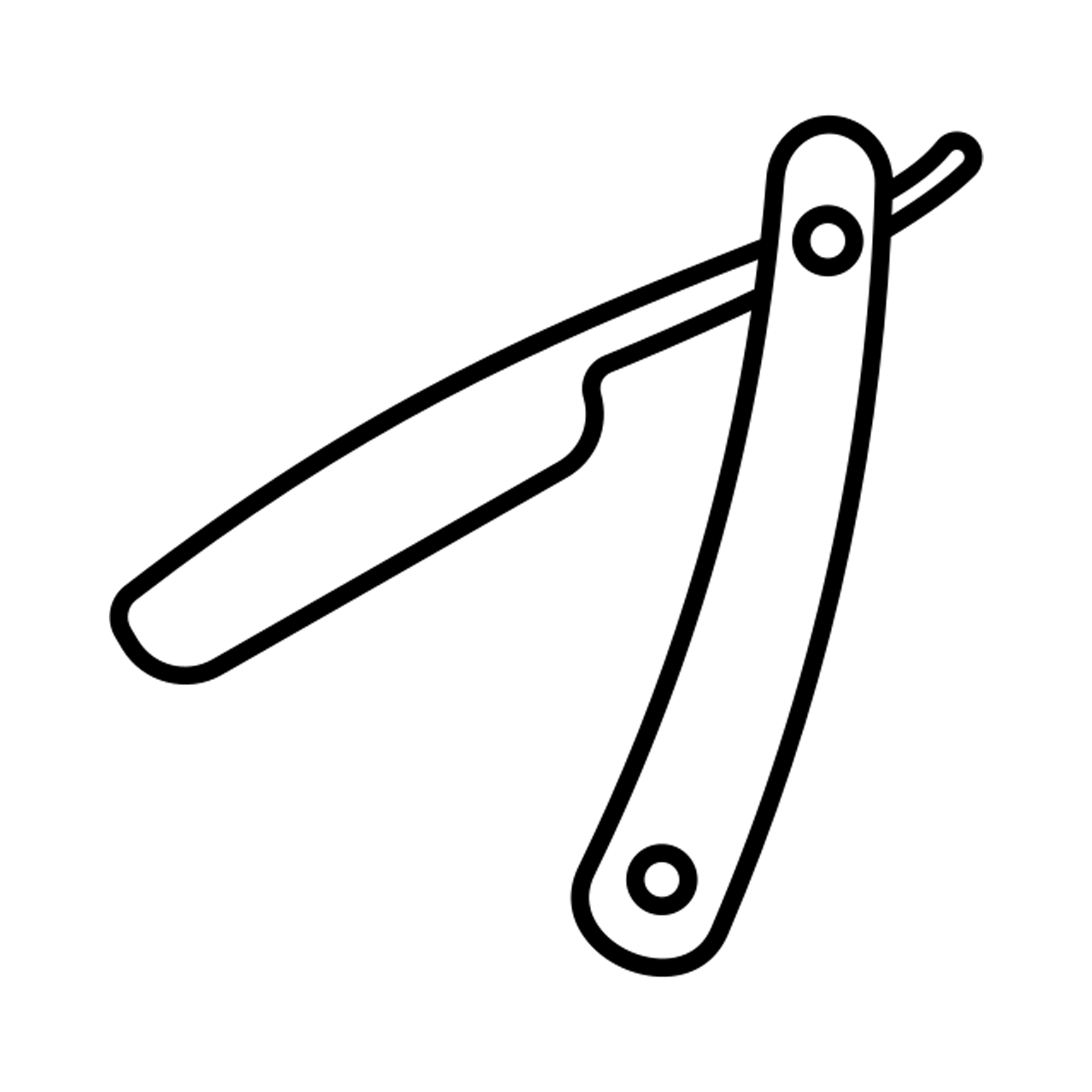 Úprava vousů - hot towel, břitva/shaver