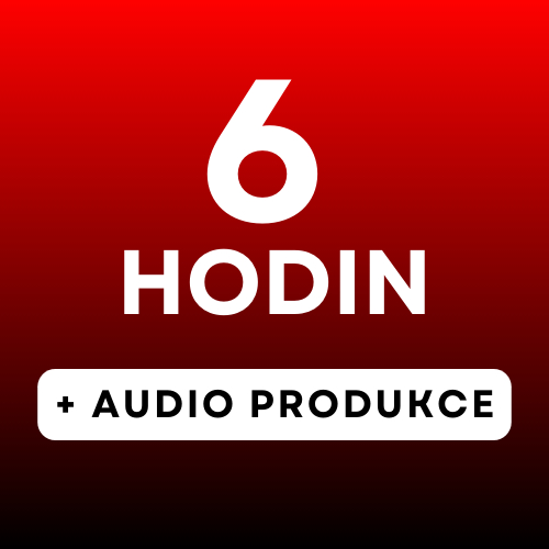 6 hodin studio + audio produkce