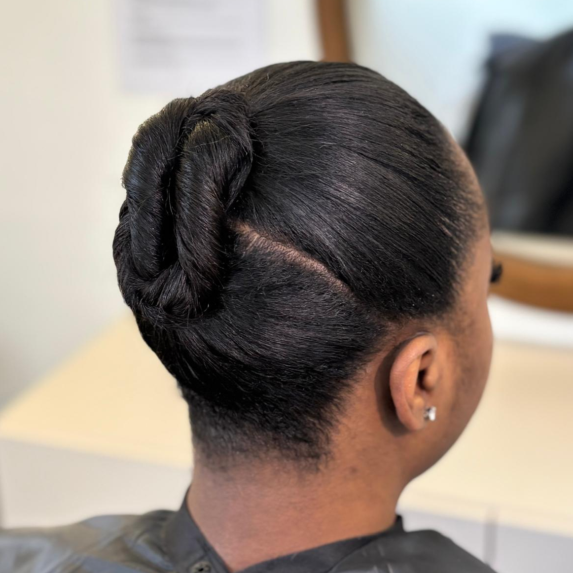 Chignon évènementiel - Cheveux naturels - Cheveux Mi-Longs