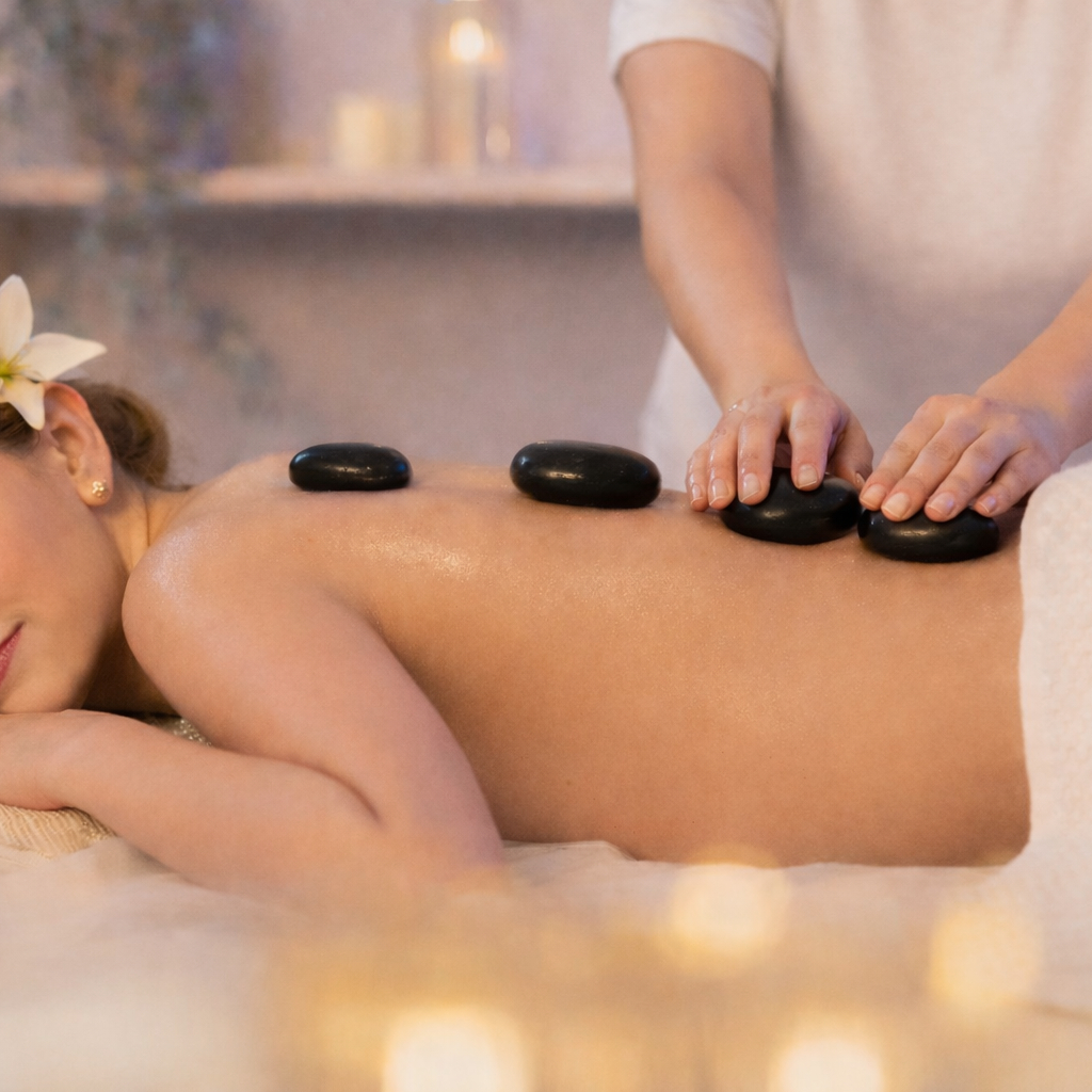 Hot Stone Massage / Masáž horkými lávovými kameny - 60 min