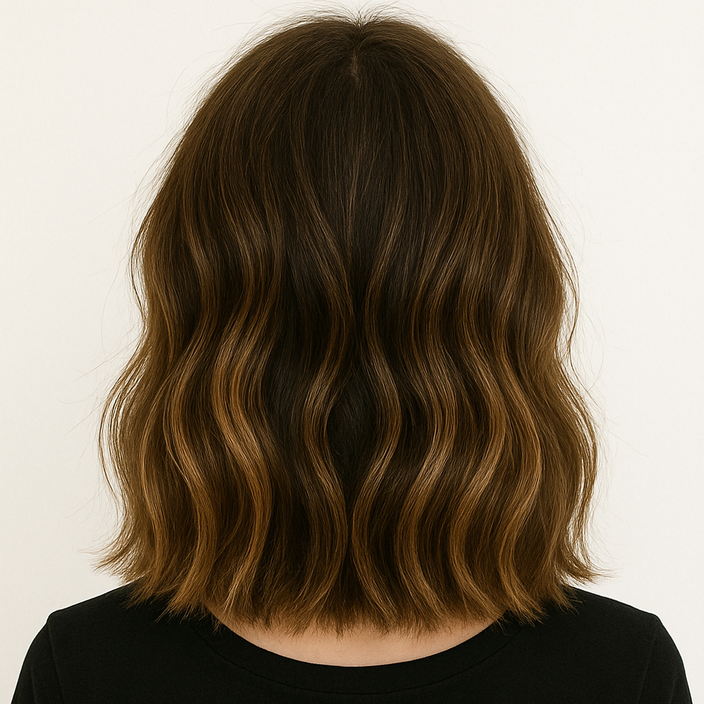 Balayage/ Foilyage - polodlouhé vlasy (délka k ramenům)