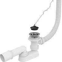 Fürdőkád leeresztő és túlfolyó csere