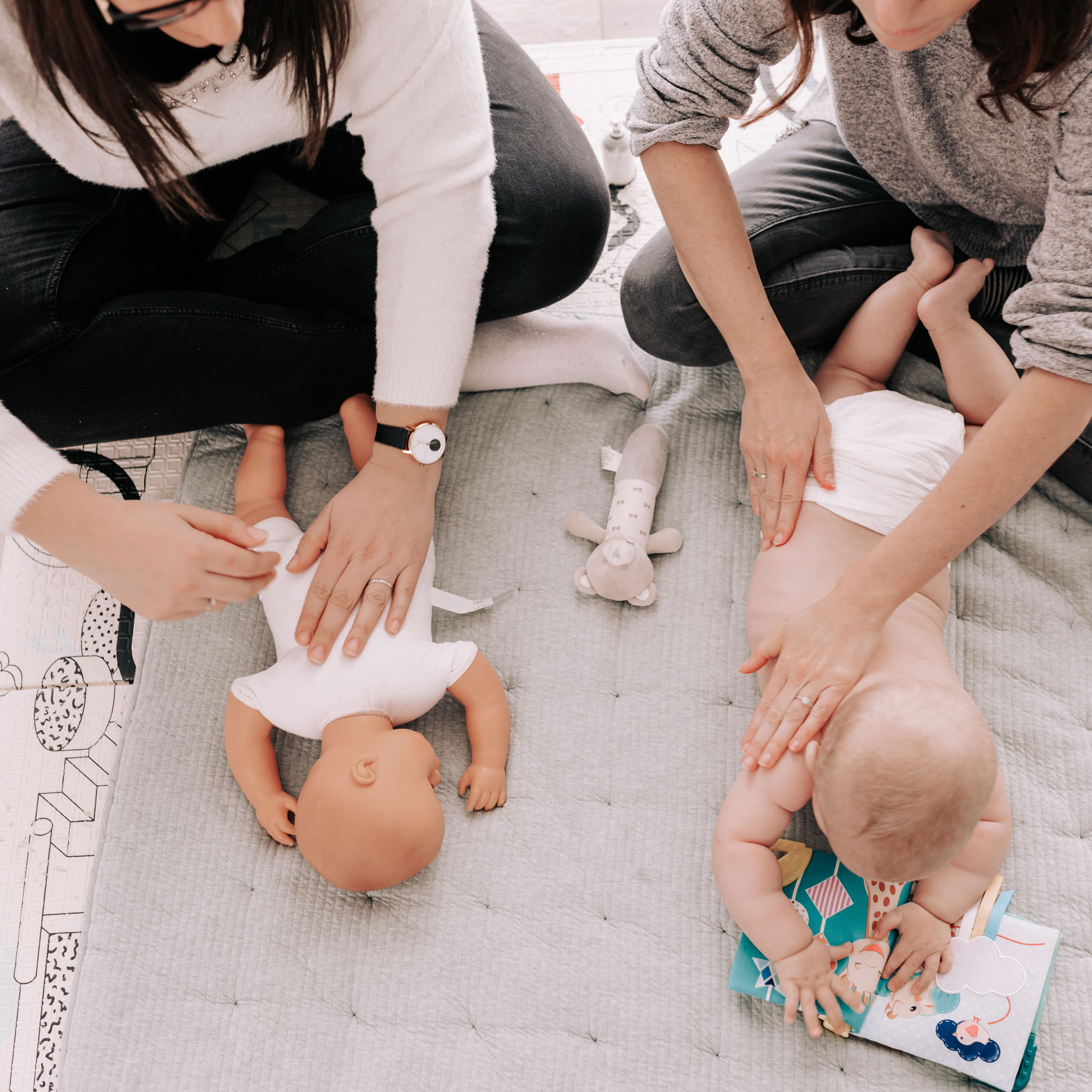 Atelier massage bébé - à domicile