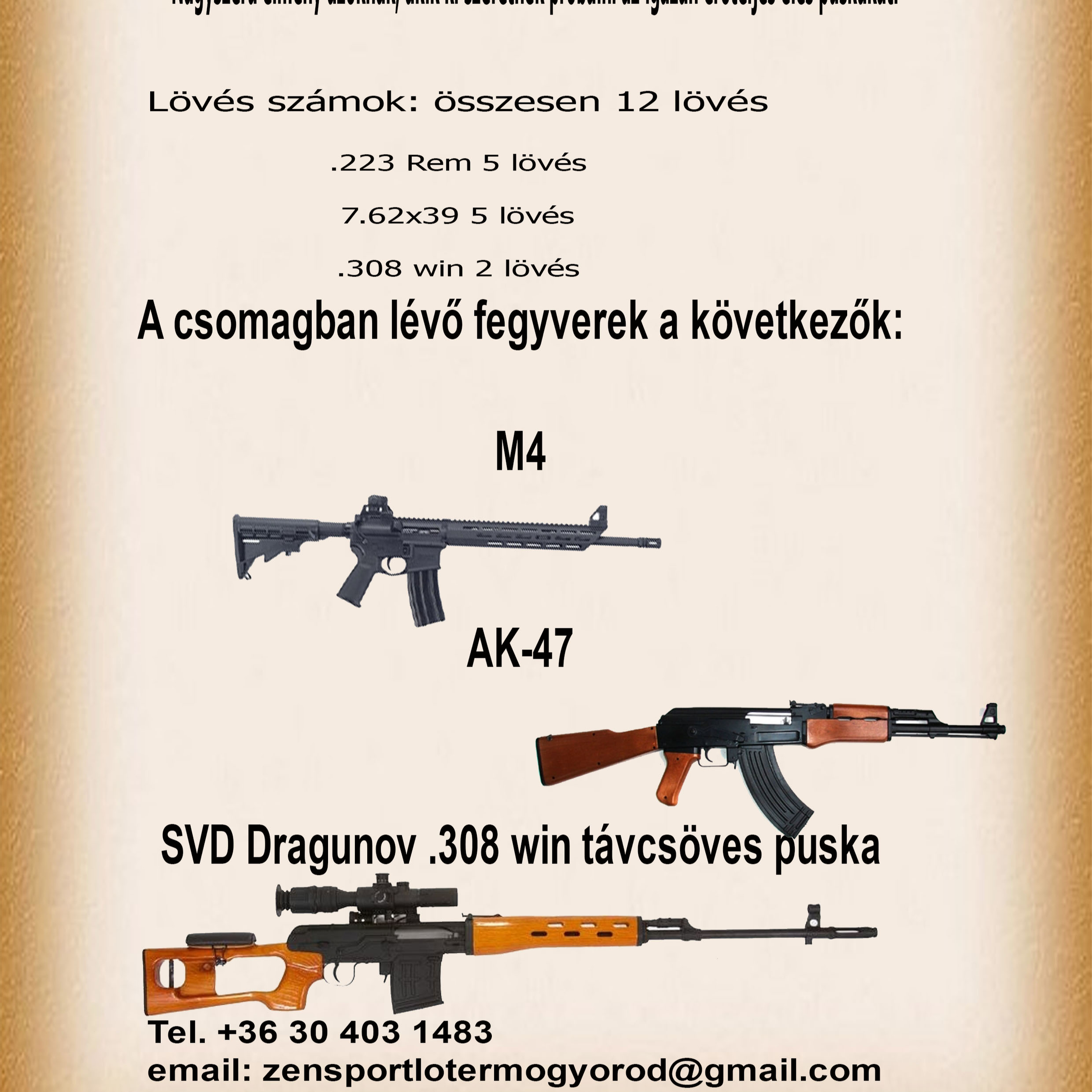 Élménylövészet kezdőknek – Rapid éles puska