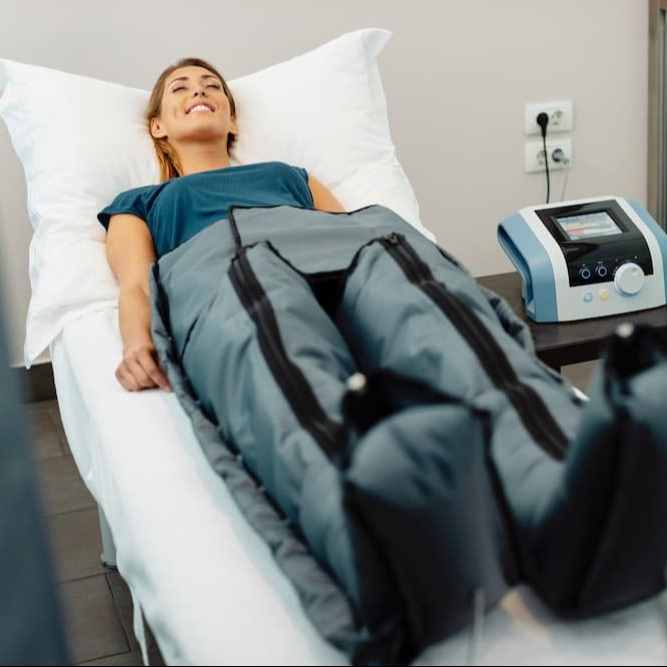 Lymfodrenážne nohavice (30 min)