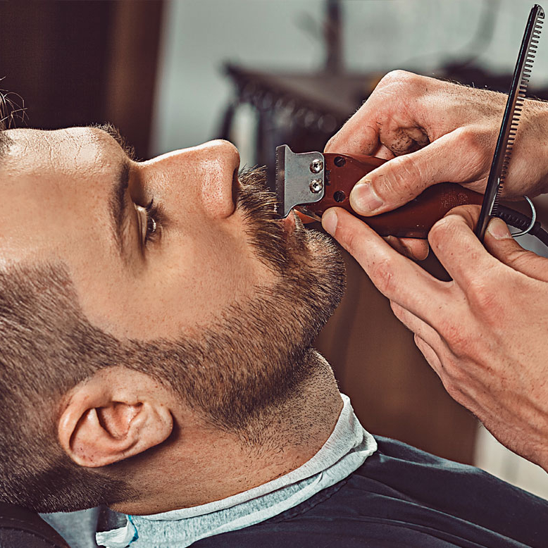 Barba express a máquina