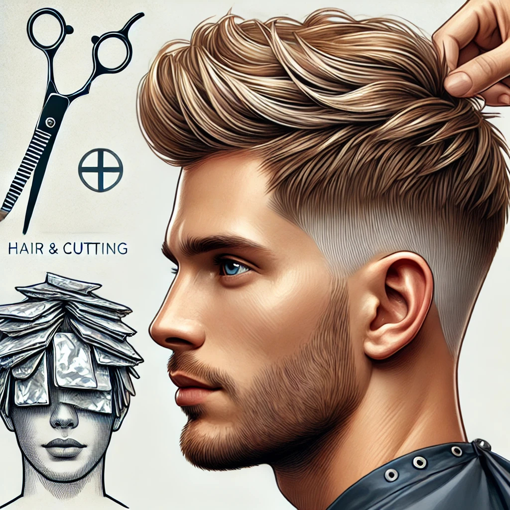 Střih + Melíry (krátké) / Cut + Hair highlights (short)