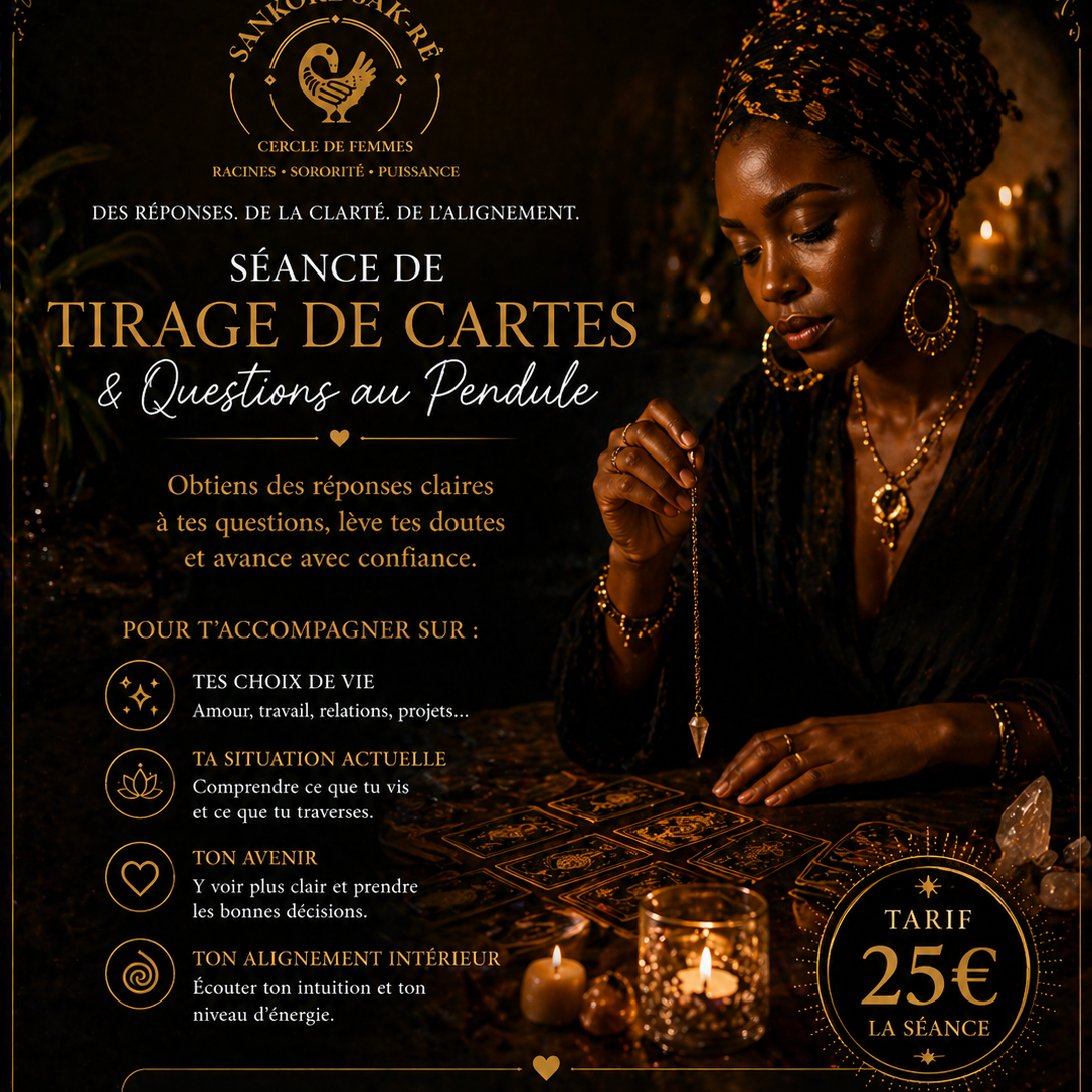 SÉANCE DE TIRAGE DE CARTES & QUESTIONS AU PENDULE (obtiens des r