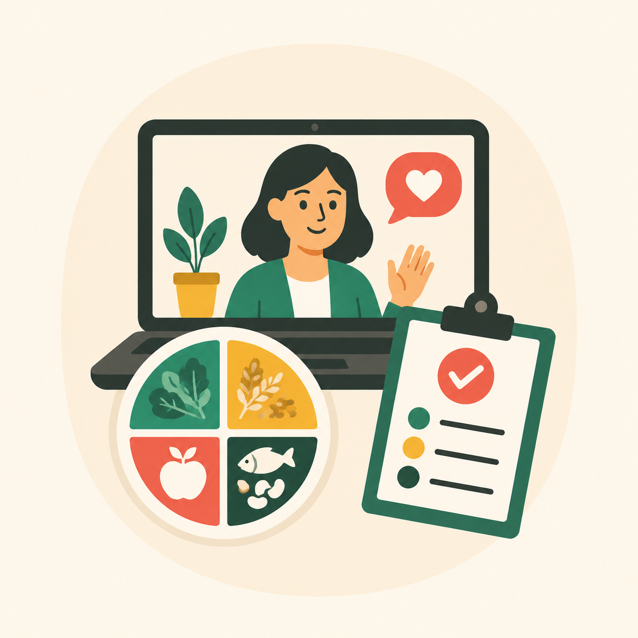 Coaching en nutrition (en ligne) : première séance