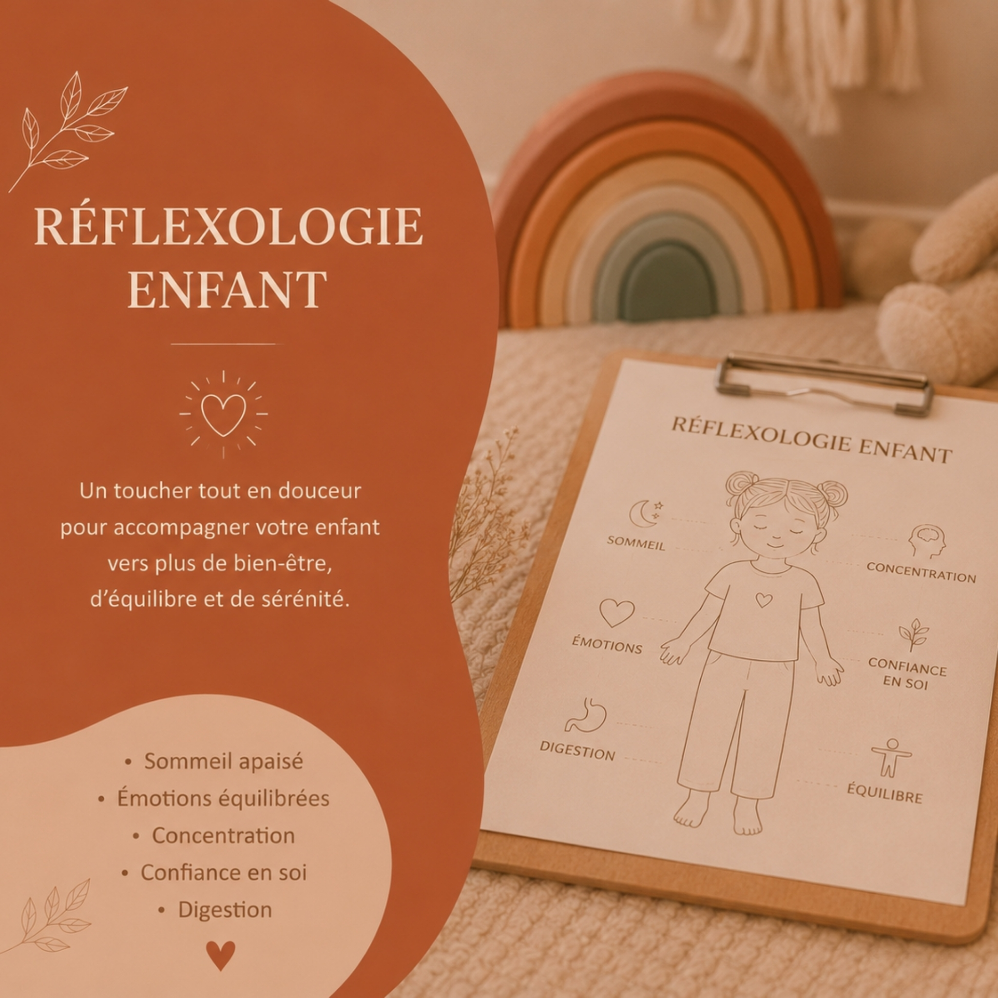 Réflexologie enfant (de 3 à 17 ans) 30-45min