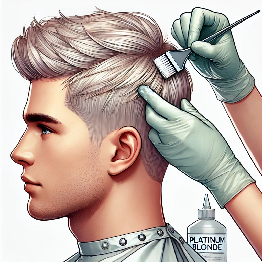 Barvení Platina+střih (krátké) / Colouring platinum+cut (short)