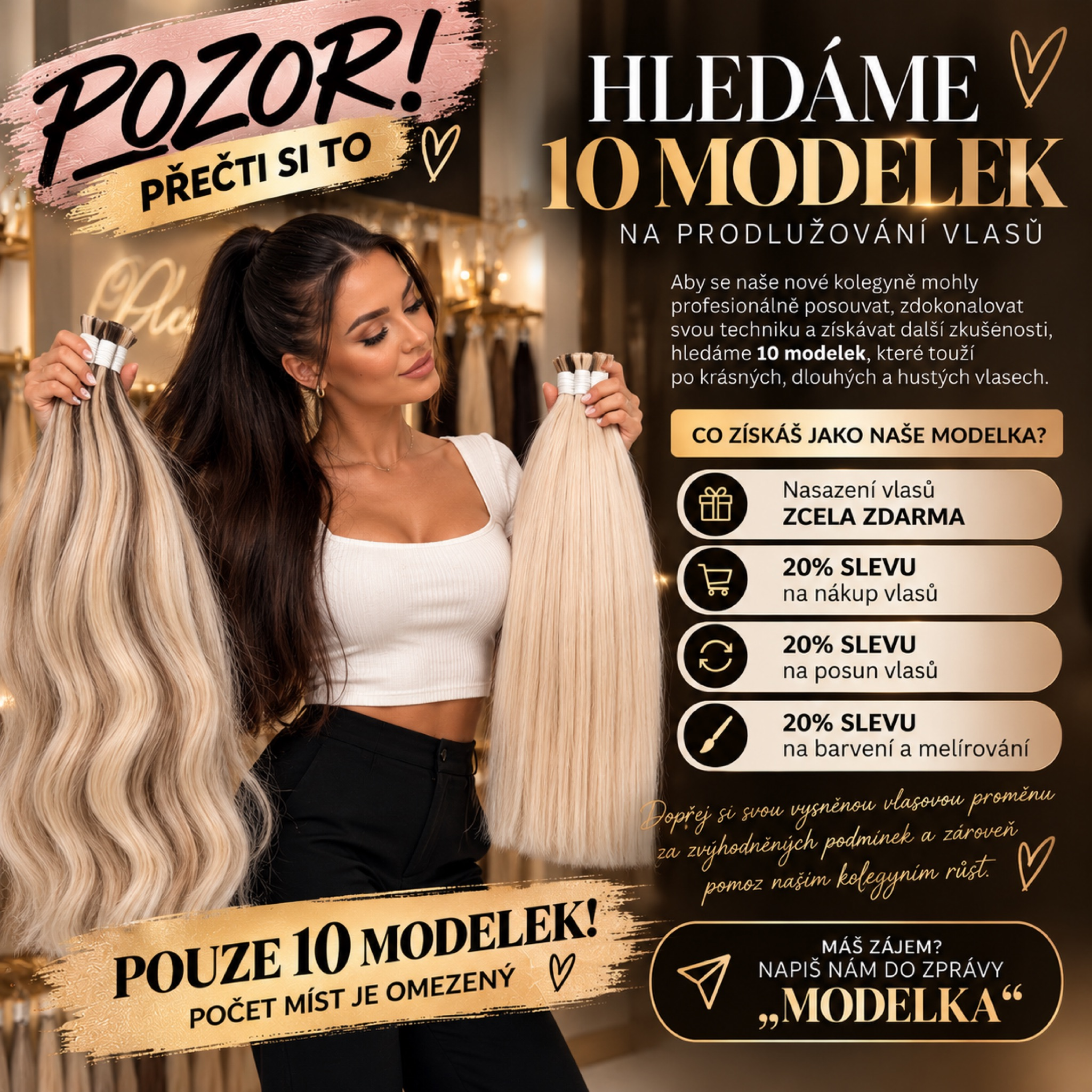 AKCE MODELKA