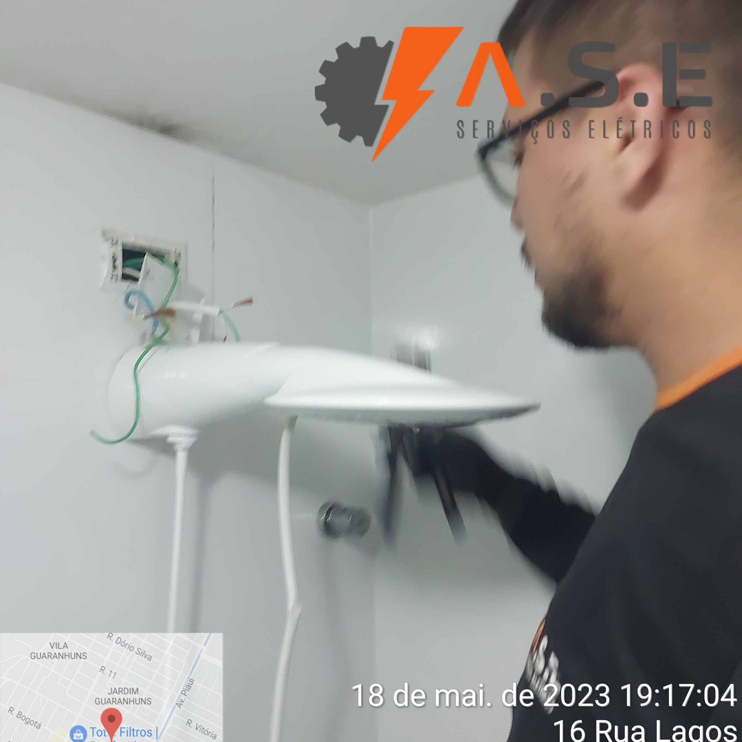 Instalação e manutenção de chuveiro eletrico