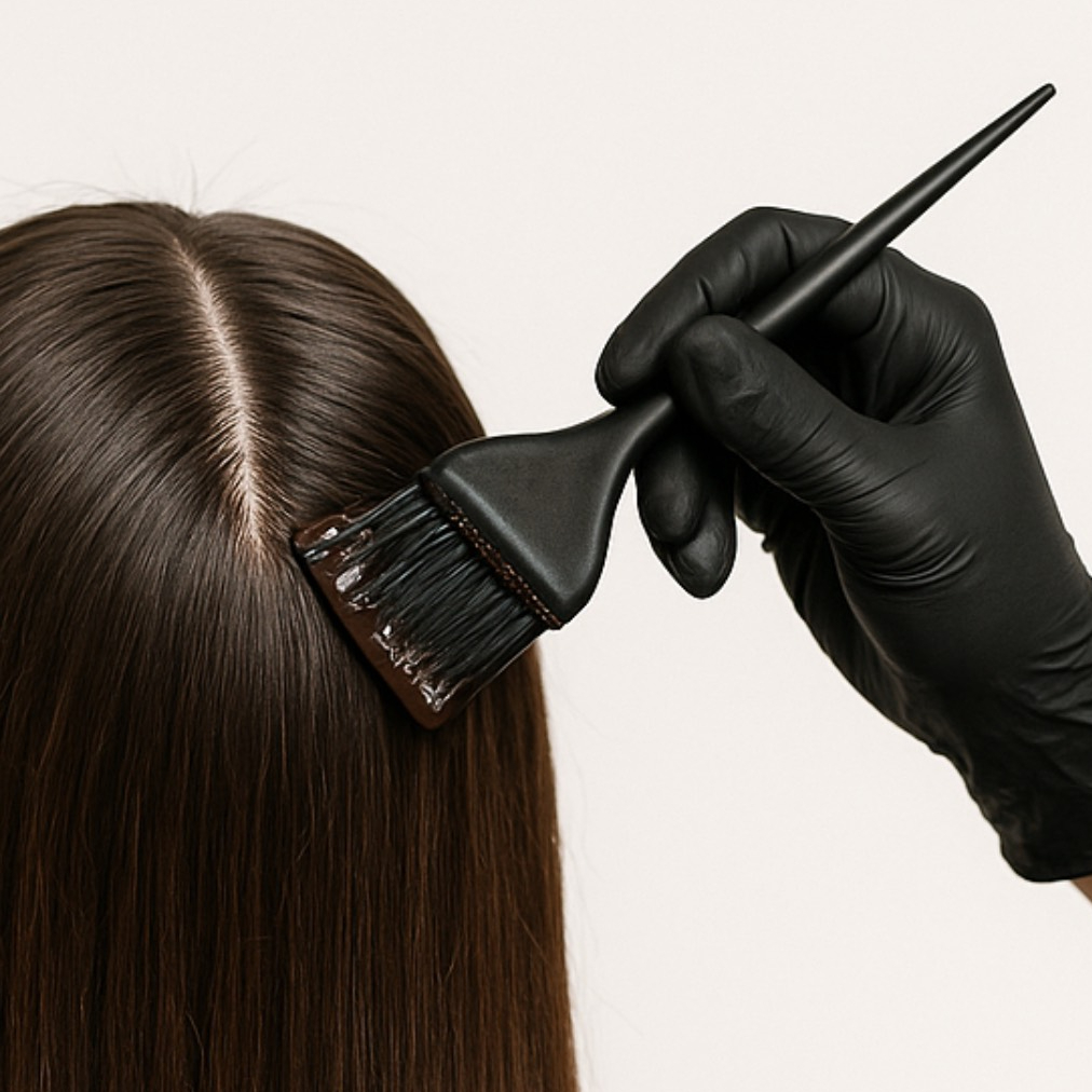 Barvení odrostu - polodlouhé vlasy (délka k ramenům)