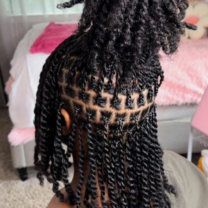 Mini twist bas du dos