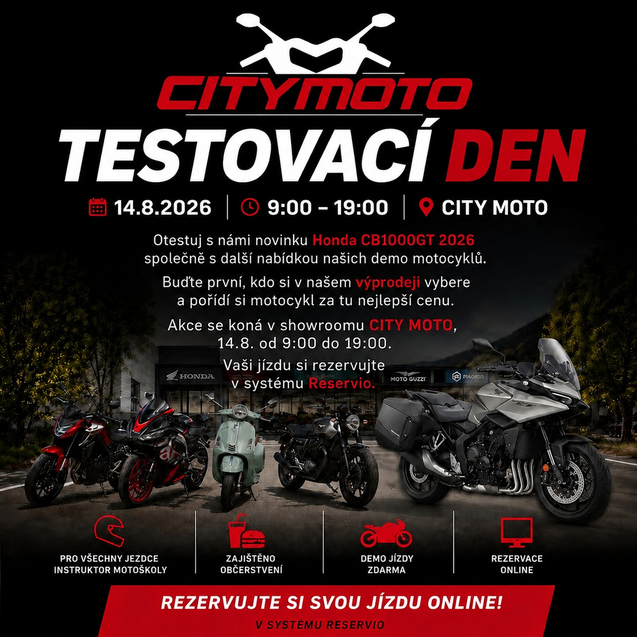 Testovací den DEMO CB1000GT