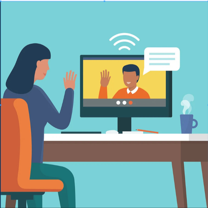 Séance de suivi en visio