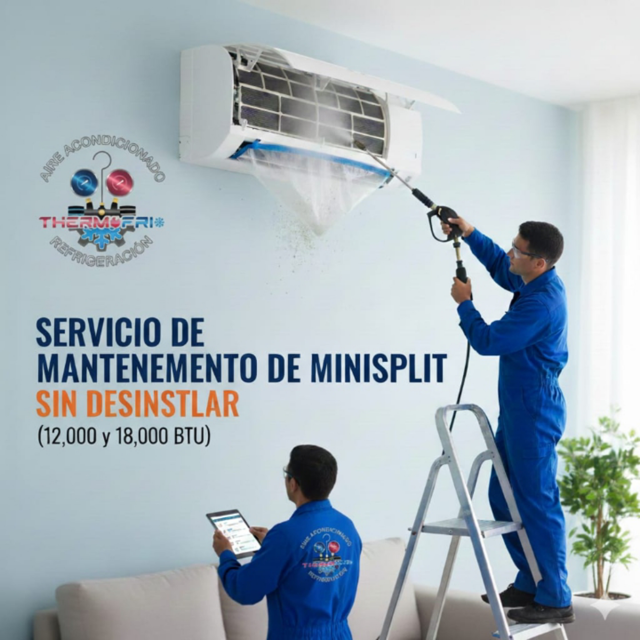 Mantenimiento de Minisplit sin Desinstalar 12,000 y 18,000 BTU