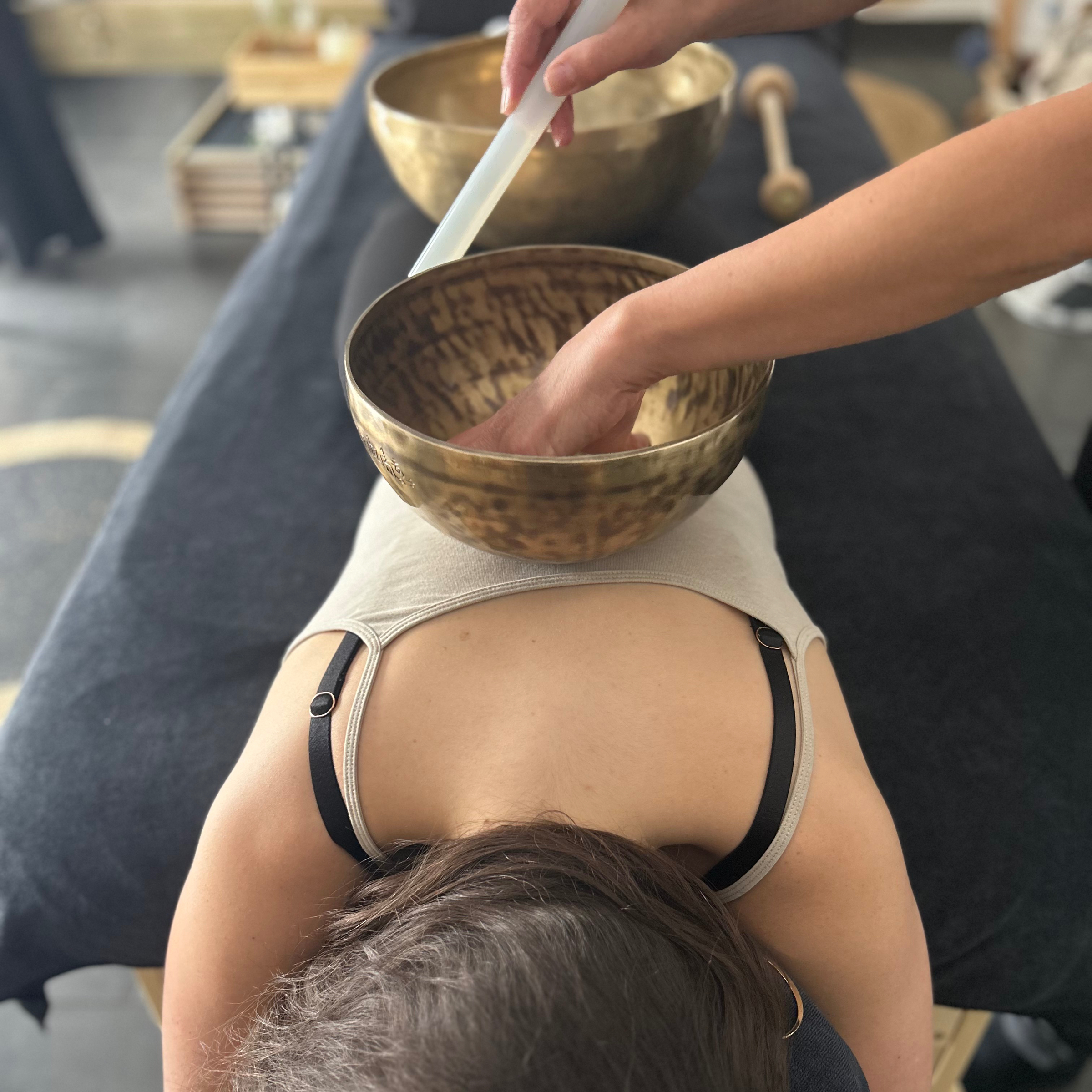 Massage aux bols tibétains
