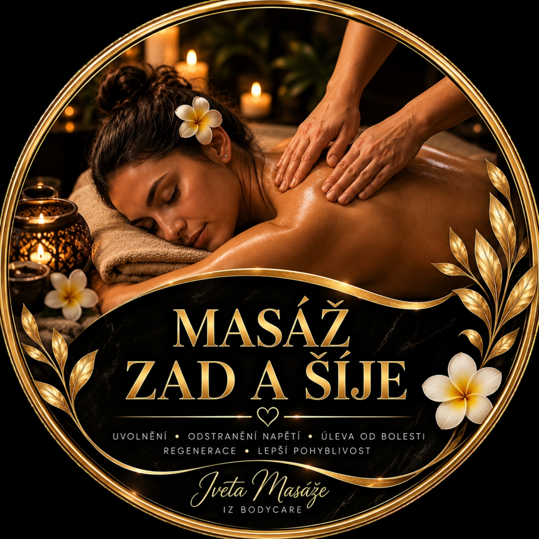 Masáž zad a šíje