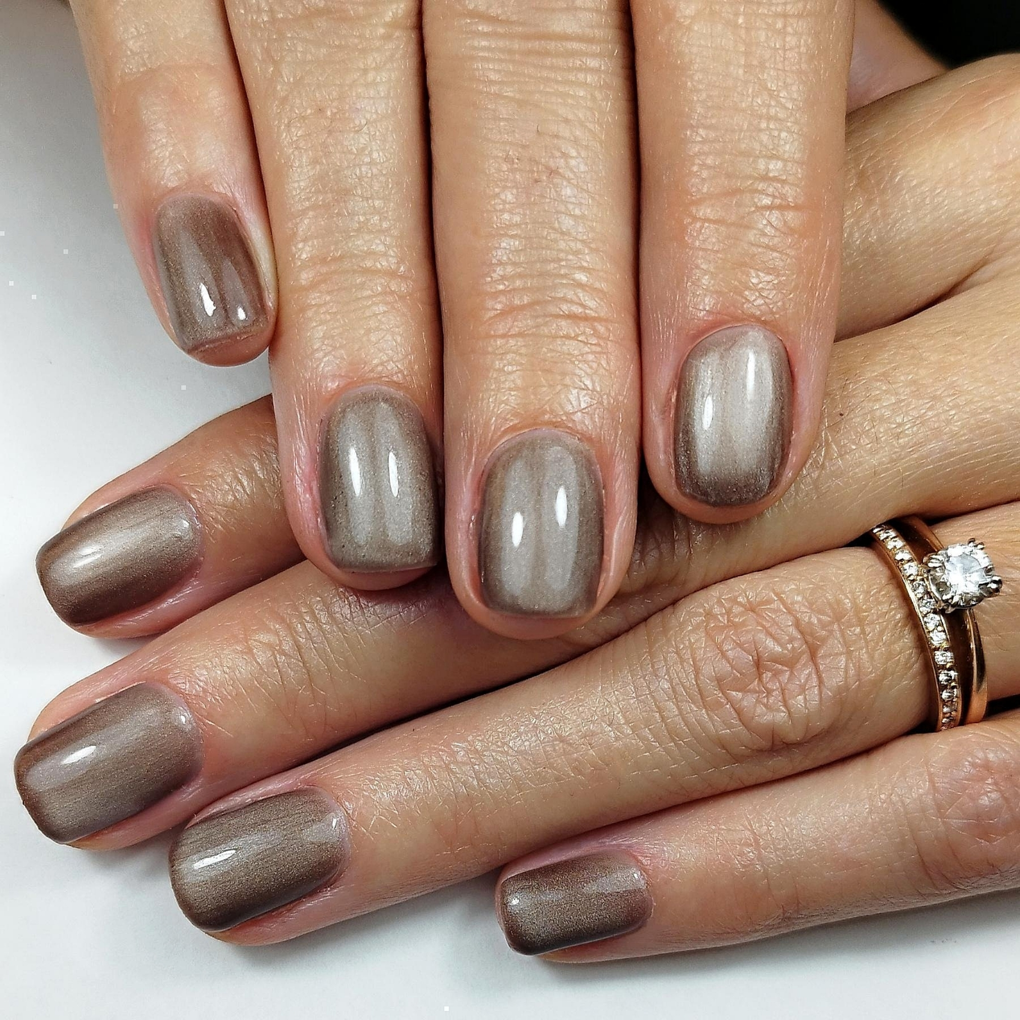 Pose semi-permanent + couleur unie