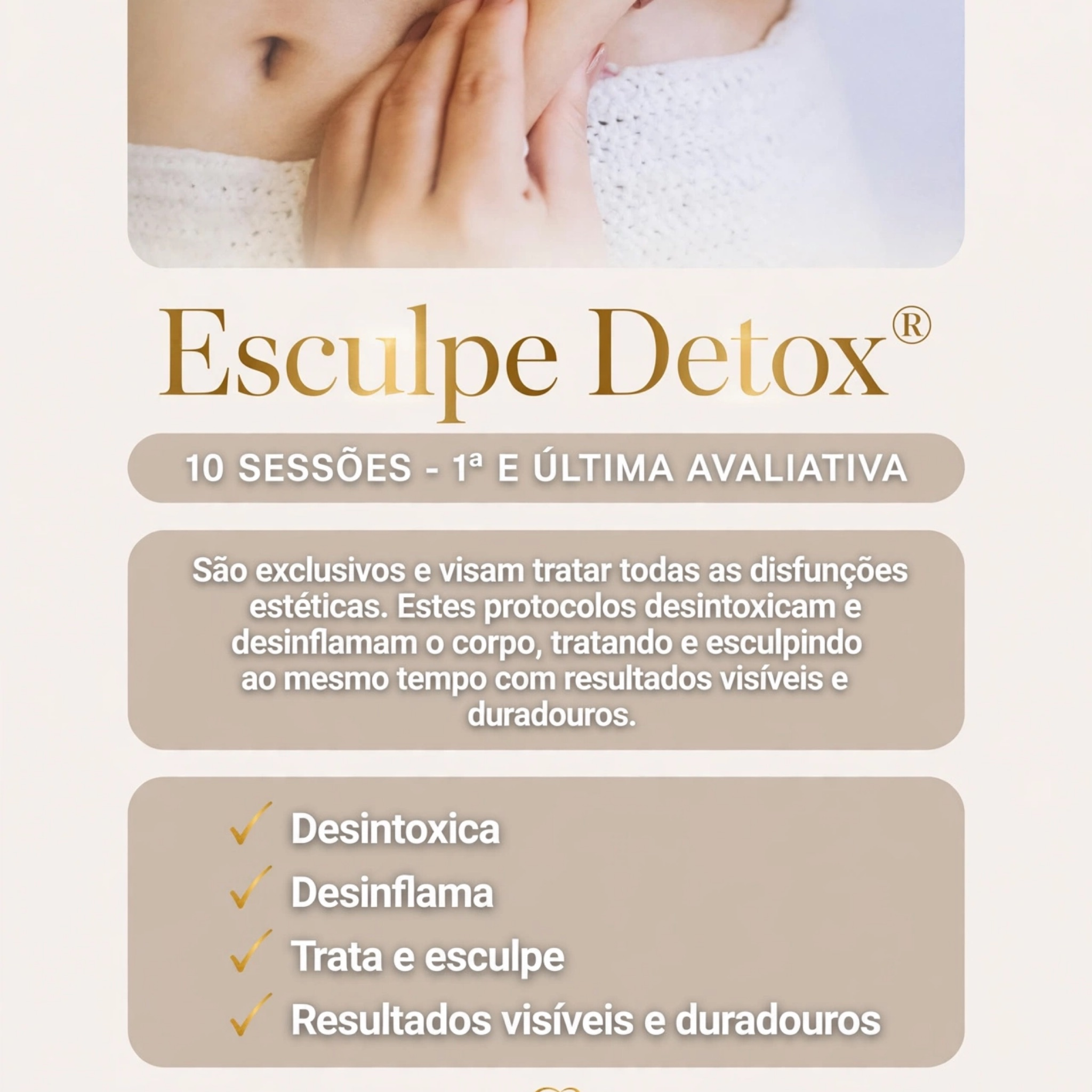 Pack 10 sessões Esculpe Detox - vários protocolos ( 45min)