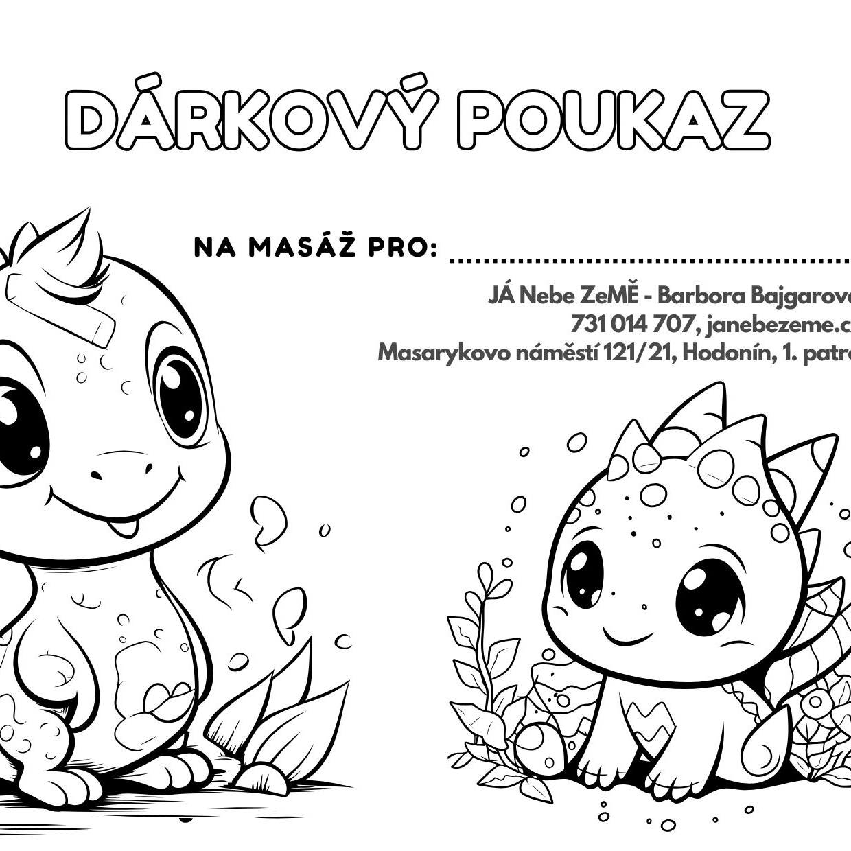 Dětská relaxační masáž 30 minut