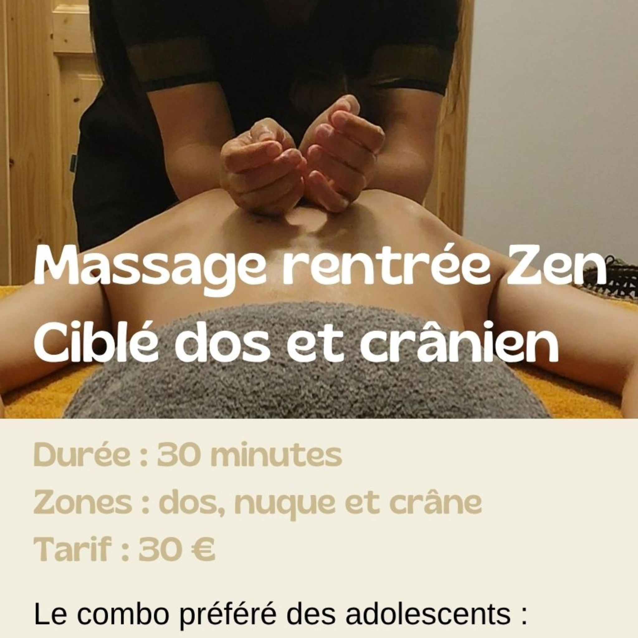 Massage rentrée zen - Ciblé
