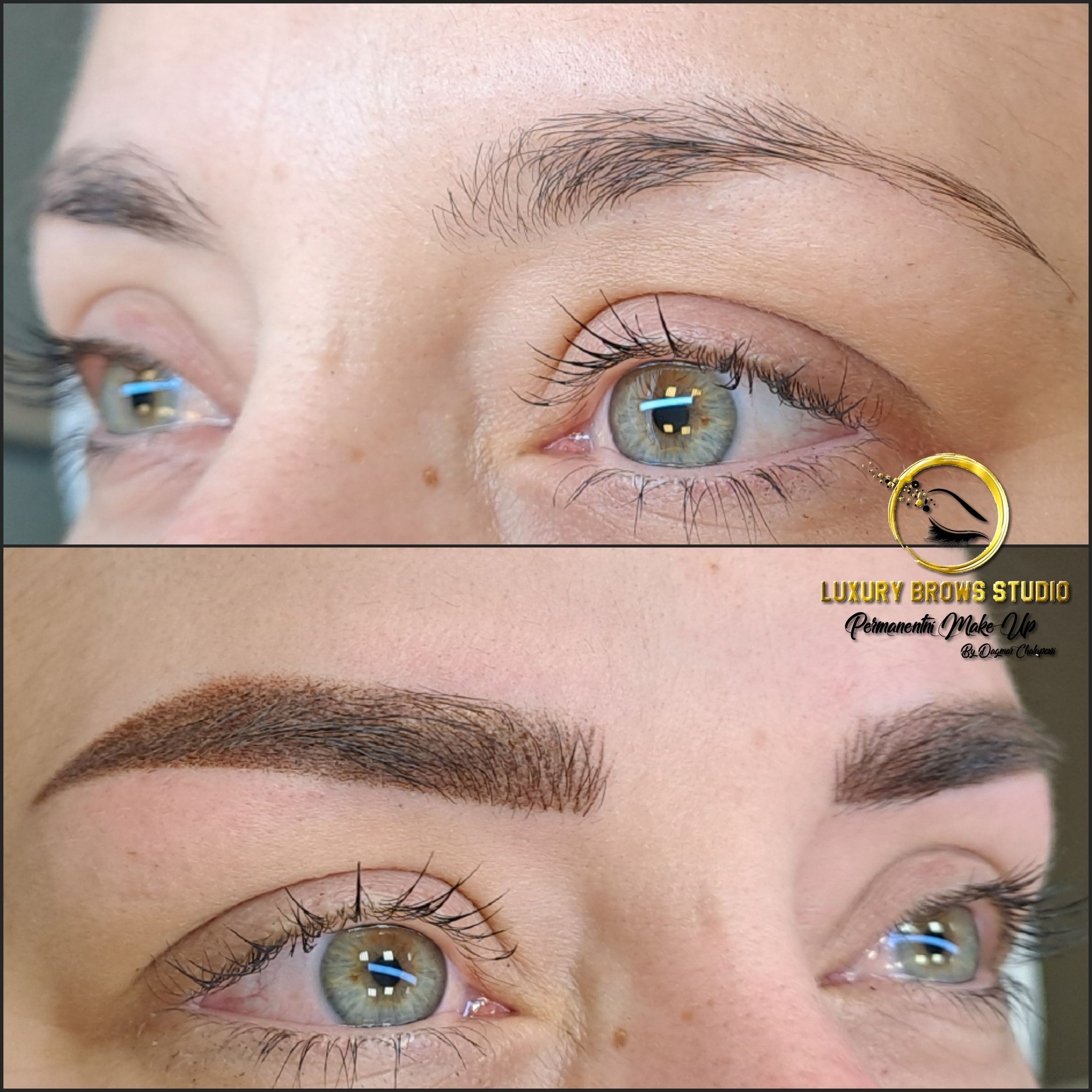 Korekce po první aplikaci - Hairstrokes a Powder (do 3 měsíců)